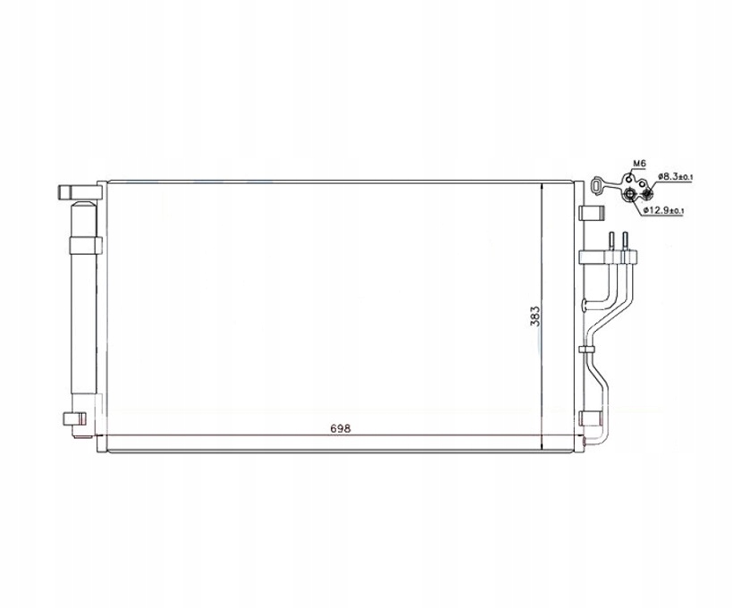 фото №1, Конденсатор кондиционера outlander iii 12-