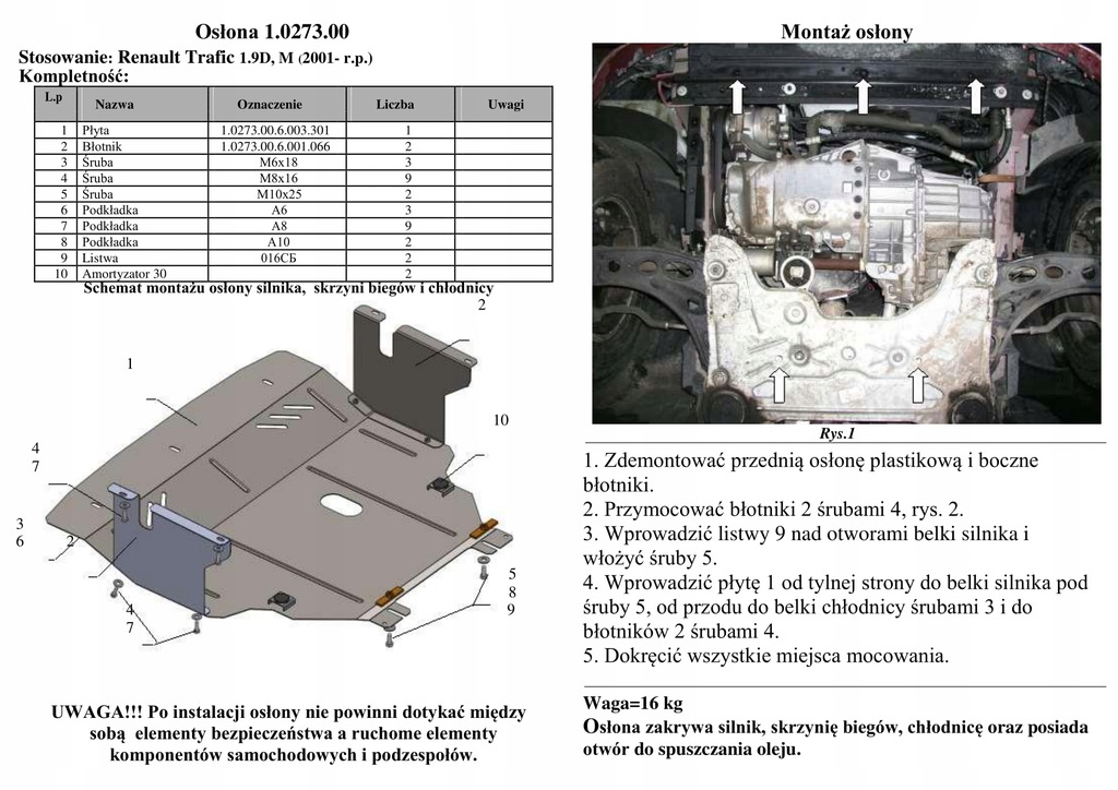 фото №9, Сталевий захист pod двигун renault trafic
