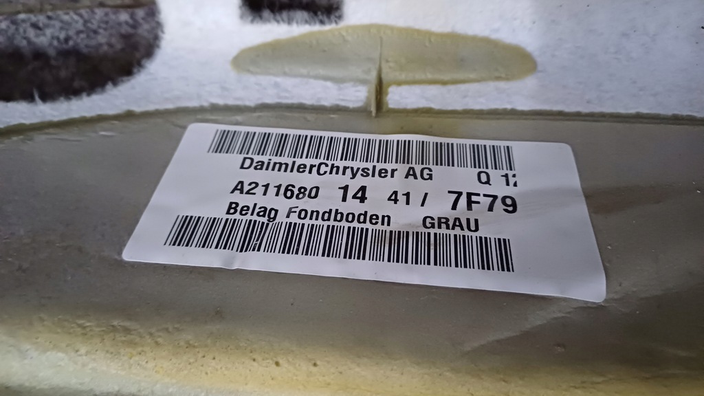 фото №8, Mercedes w211 коврик обшивка перед задняя europa kombi серая org