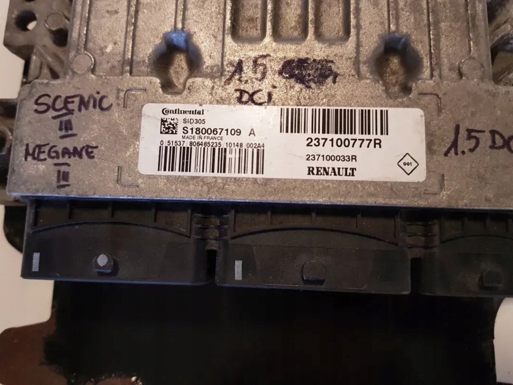 фото №4, Блок керування бортовий комп'ютер двигуна rnault megan iii scenic iii 1.5 dci 237100777r