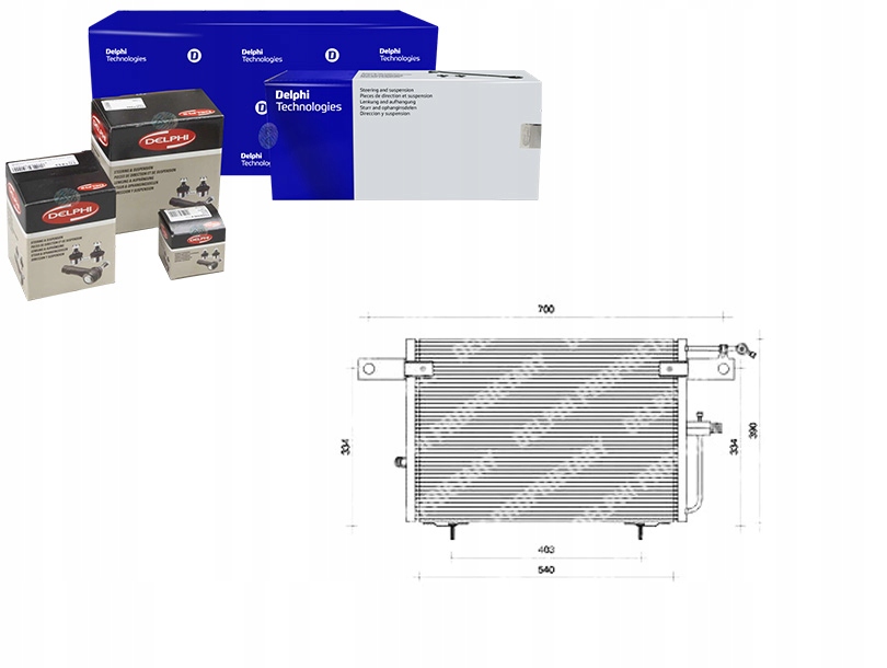 фото №1, Delphi tsp0225083 конденсатор, кондиціонер