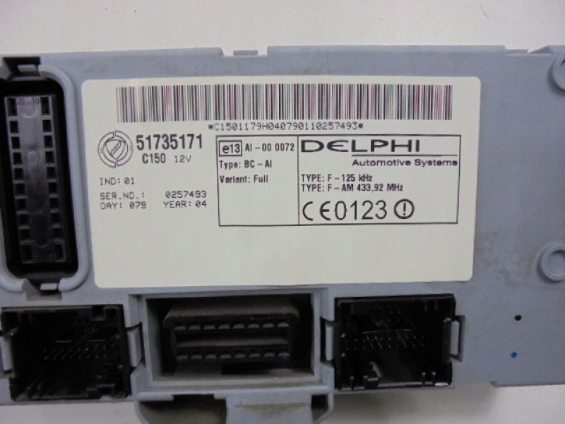 Fiat punto 2 188 модуль комфорта кузов bsi 51735171 Недорого