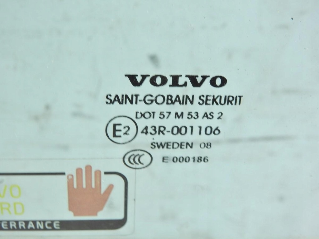 фото №4, Скло двері лівий перед volvo v70 iii