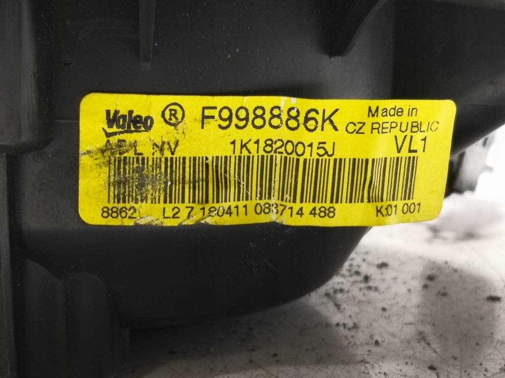 фото №5, Воздуходувка обдув skoda octavia ii vw touran ii 1k1820015j f998886k europa