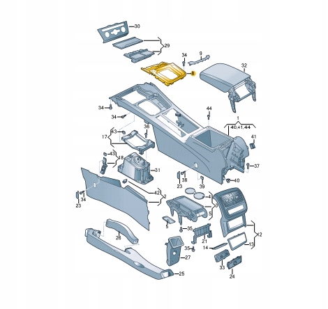 фото №1, Vw arteon 3h7 gear shifting level пластик trim lhd 3g1864263yi2