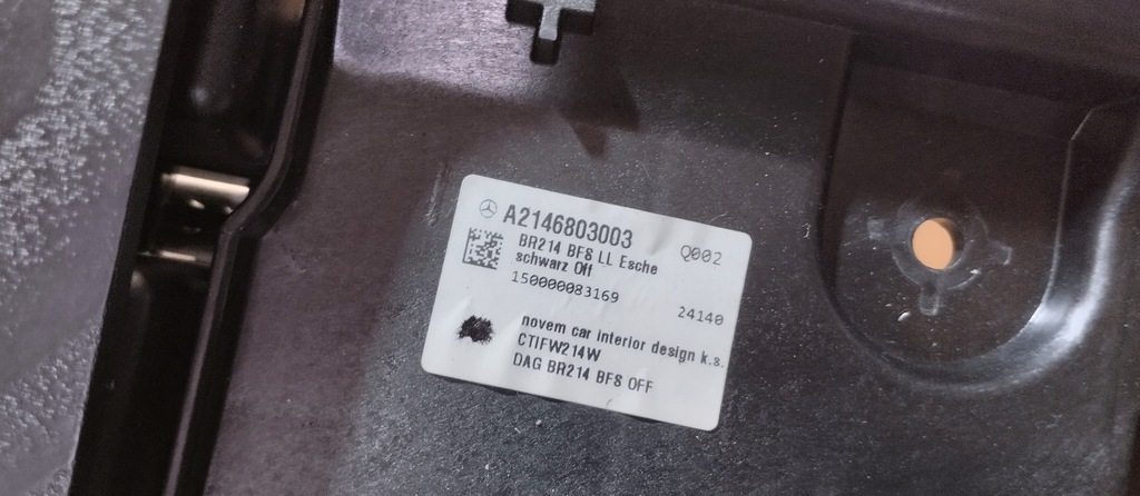 фото №10, Dekor панели консоли mercedes e klasa w214 a2146803003 ambiente