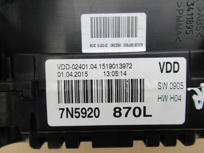 фото №6, Alhambra ii sharan ii tdi лічильник прилади europa