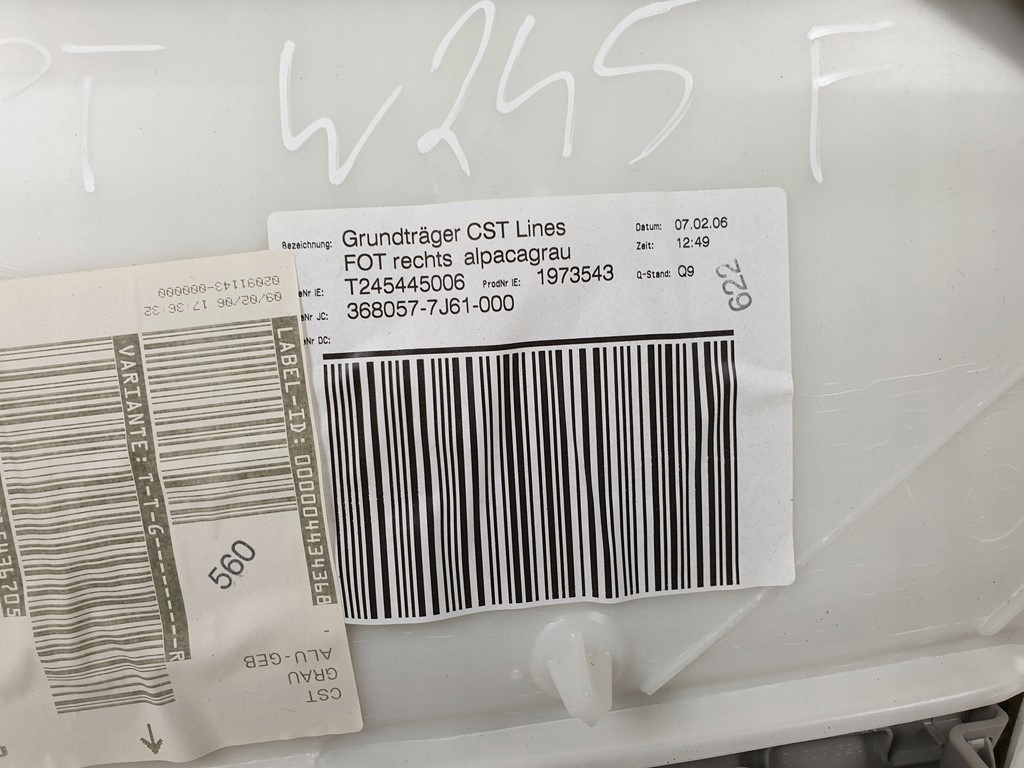 фото №7, Оббивка обшивка двері правий задня mercedes w245