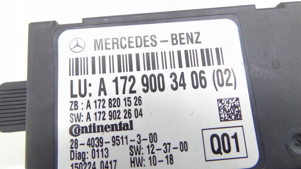 Модуль радио mercedes slk r172 a1729003406 Оригинал