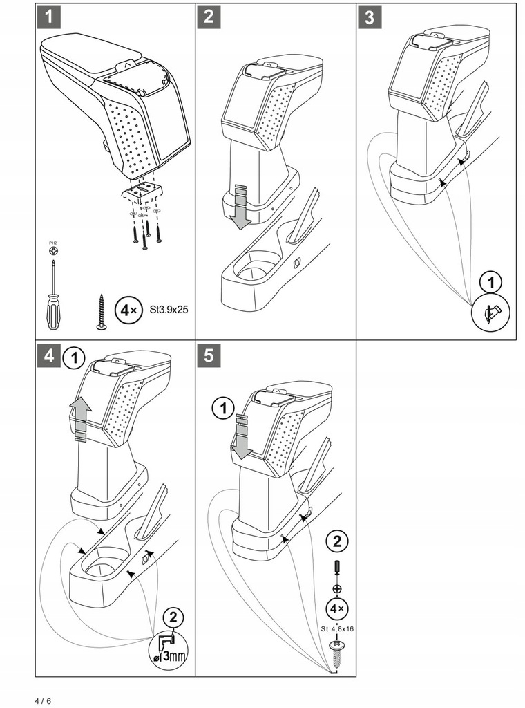 фото №7, Подлокотник с адаптер do renault zoe, 2017-2019, arm2-black