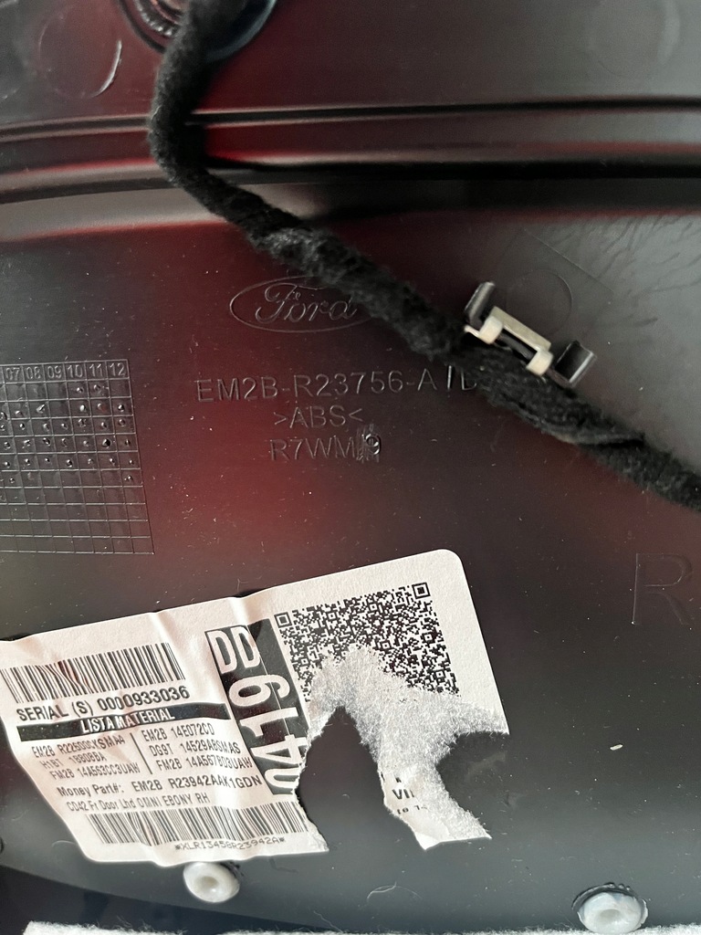 фото №4, Обшивка ford galaxy mk4 правый перед em2b-r23756a