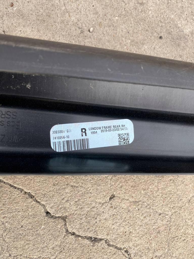 фото №5, Bmw x3 g01 прокладка рама стекло правый задняя