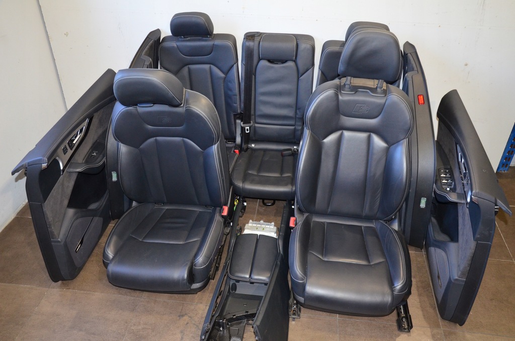 фото №5, Audi q7 4m s-line кожа czarna подогрев заднее сиденье