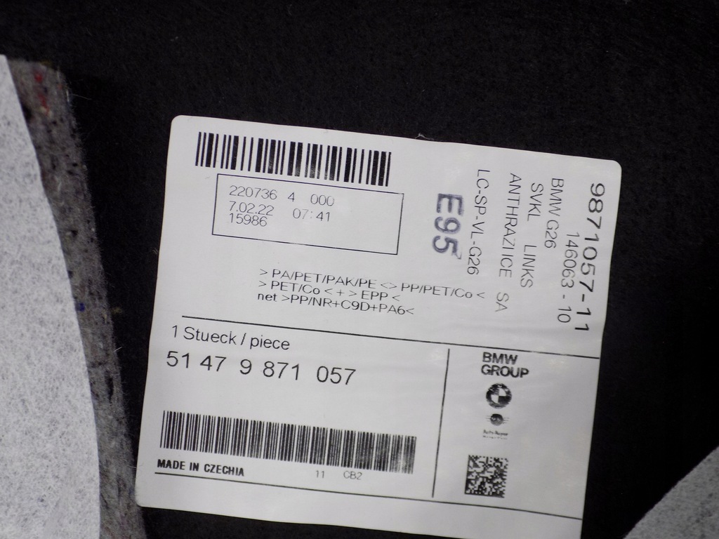 фото №6, Bmw 4 g26 оббивка багажника обшивка лівий 9871057