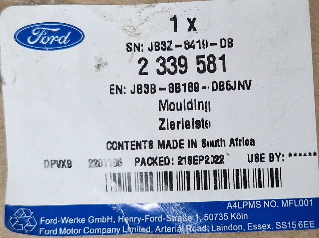 фото №4, Рамка решётка радиатора ford ranger mk5 2019-2021