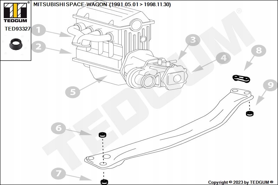 фото №10, Tedgum ted93327 прокладка, свічка запалювання