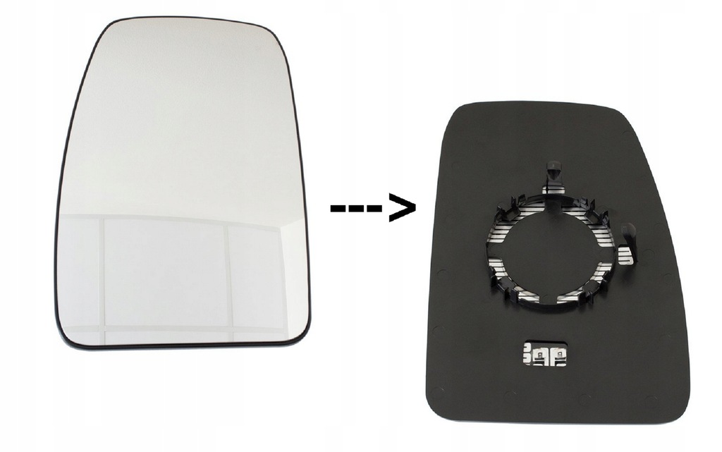 фото №1, Вкладыш зеркало с подогревом l renault master iii 10-