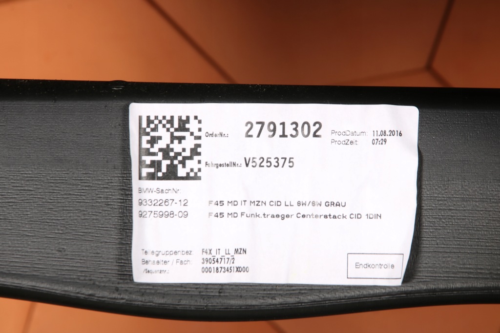 фото №8, Bmw 2 f45 f46 приборная панель приборная консоль czarna серая nić