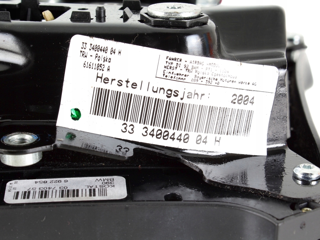 фото №10, Подушка повітряна подушка безпеки водія bmw x3 e83