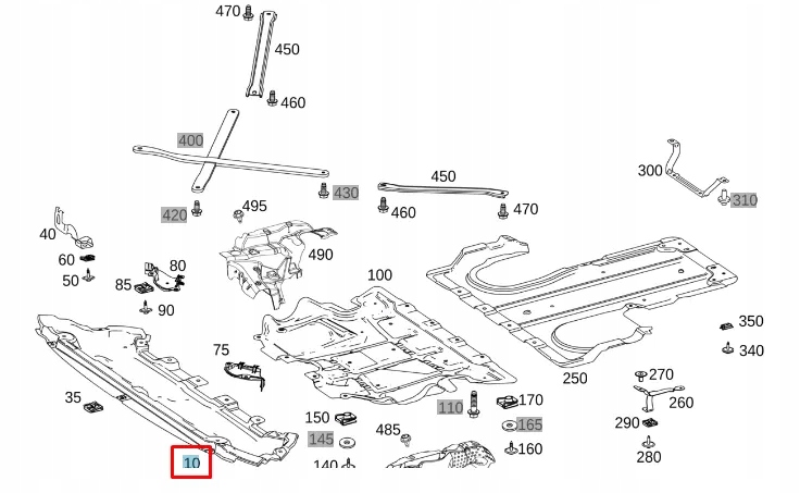 фото №7, Mercedes-benz glc x253 нижняя защита двигателя передняя a253524093064 oem