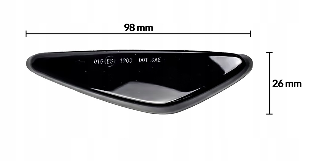 фото №15, 2x поворотник led динамический боковой плавающий fiat 124 spider abarth