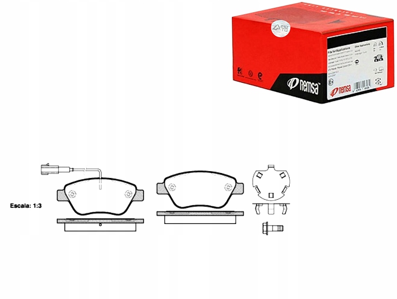 фото №1, Remsa тормозные колодки тормозные alfa romeo mito 1.4 955