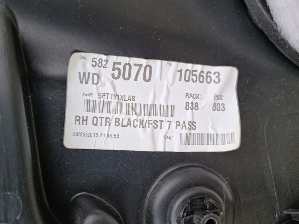 фото №10, Dodge durango 3.6 обшивка багажника правый limited 15r