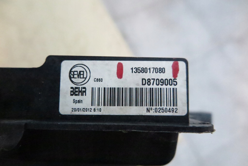 фото №8, Вентилятор радиатора fiat ducato peugeot boxer citroen jumper 1358017080