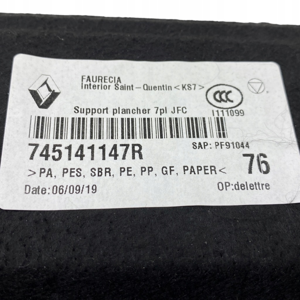 фото №14, Nowa оригінальний номер підлога багажника renault espace v