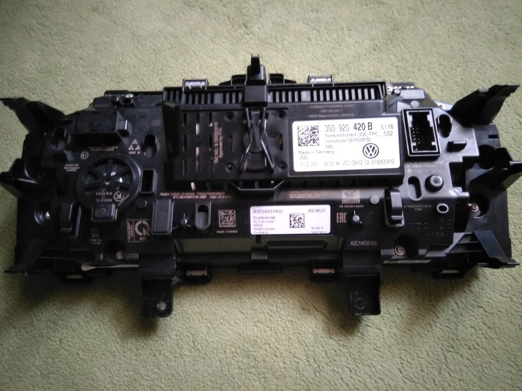 фото №15, Vw arteon fl набір імобілайзер kpl ключі прилади 3g0920420b бортовий комп'ютер 06k907425j