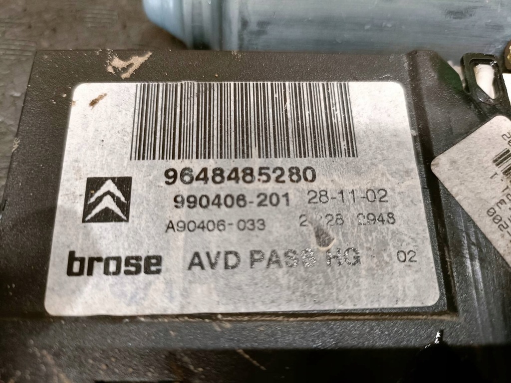 фото №4, Двигун вікон правий перед citroen c5 9648485280