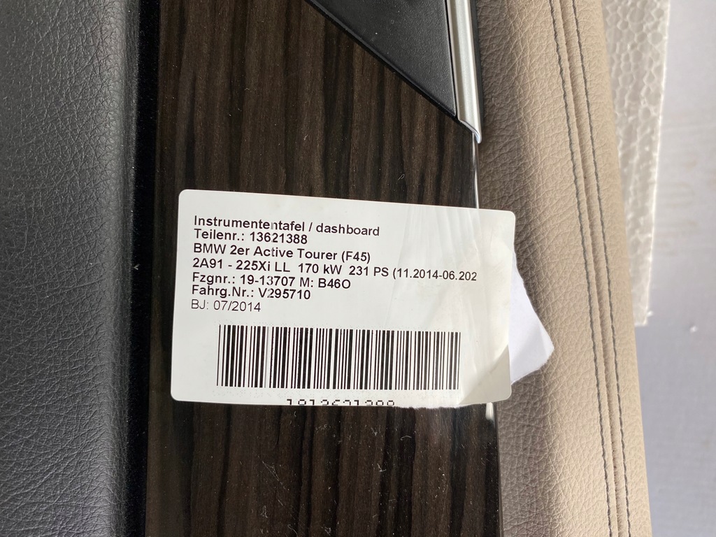 фото №4, Bmw f45 f46 приборная панель консоль оригинал