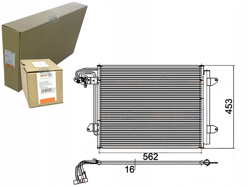 фото №1, Конденсатор радіатор кондиціонера [behr hella]