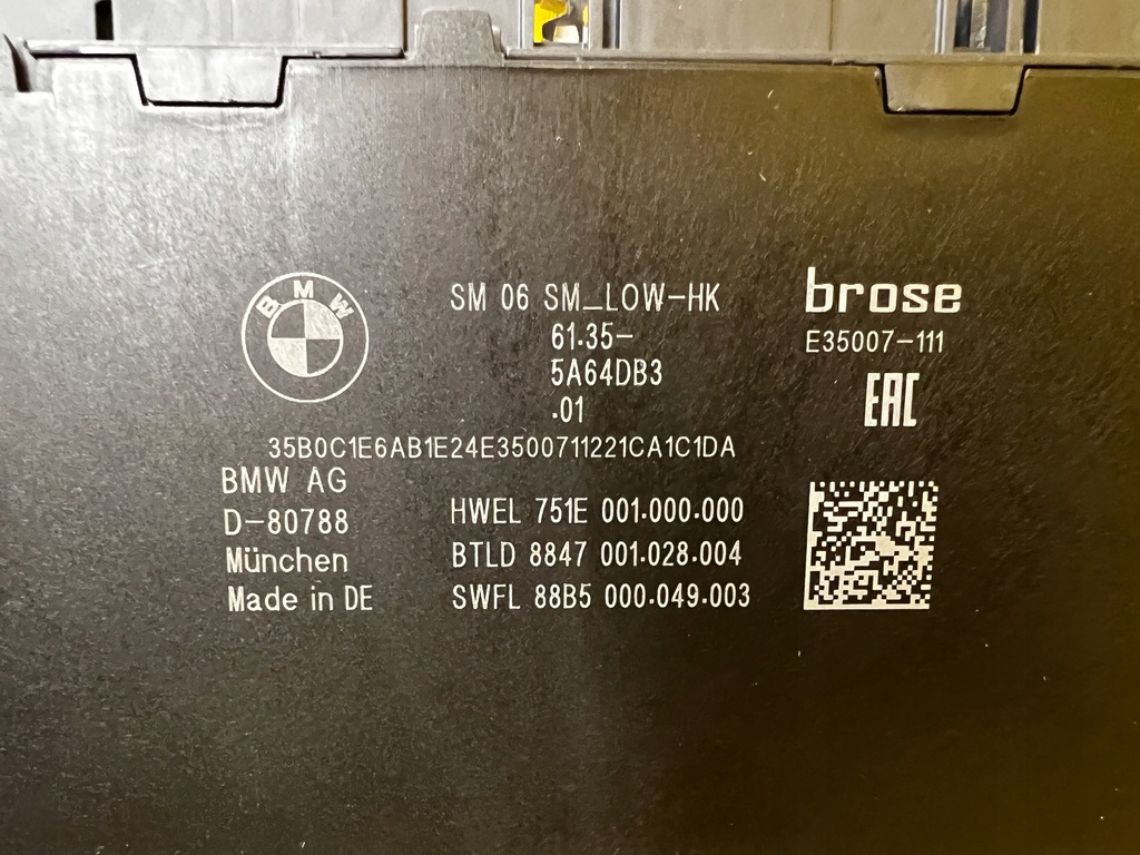 фото №7, Модуль блок керування сидіння bmw 2 u06 новий oem