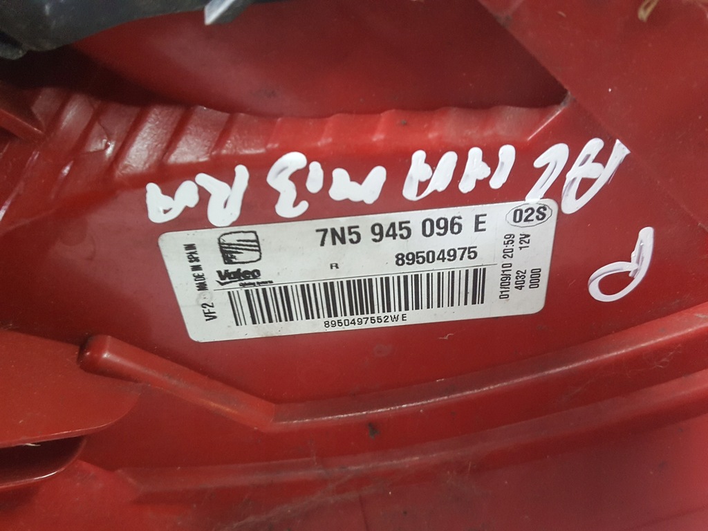 фото №6, Seat alhambra 7n 10-15r лампа права задня задня 7n5945096e