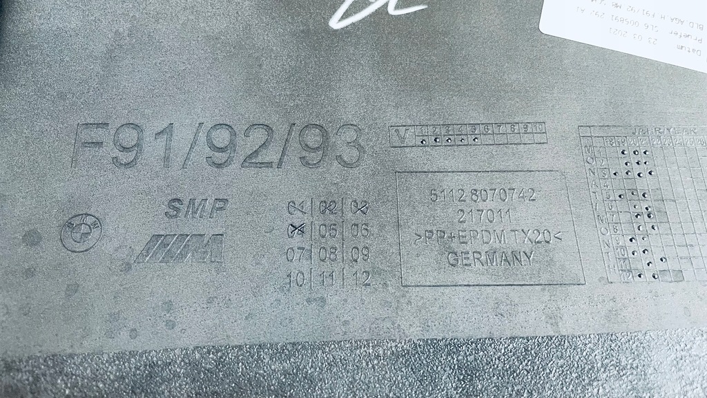 фото №12, Спойлер дифузор бампера задня bmw m8 8070742