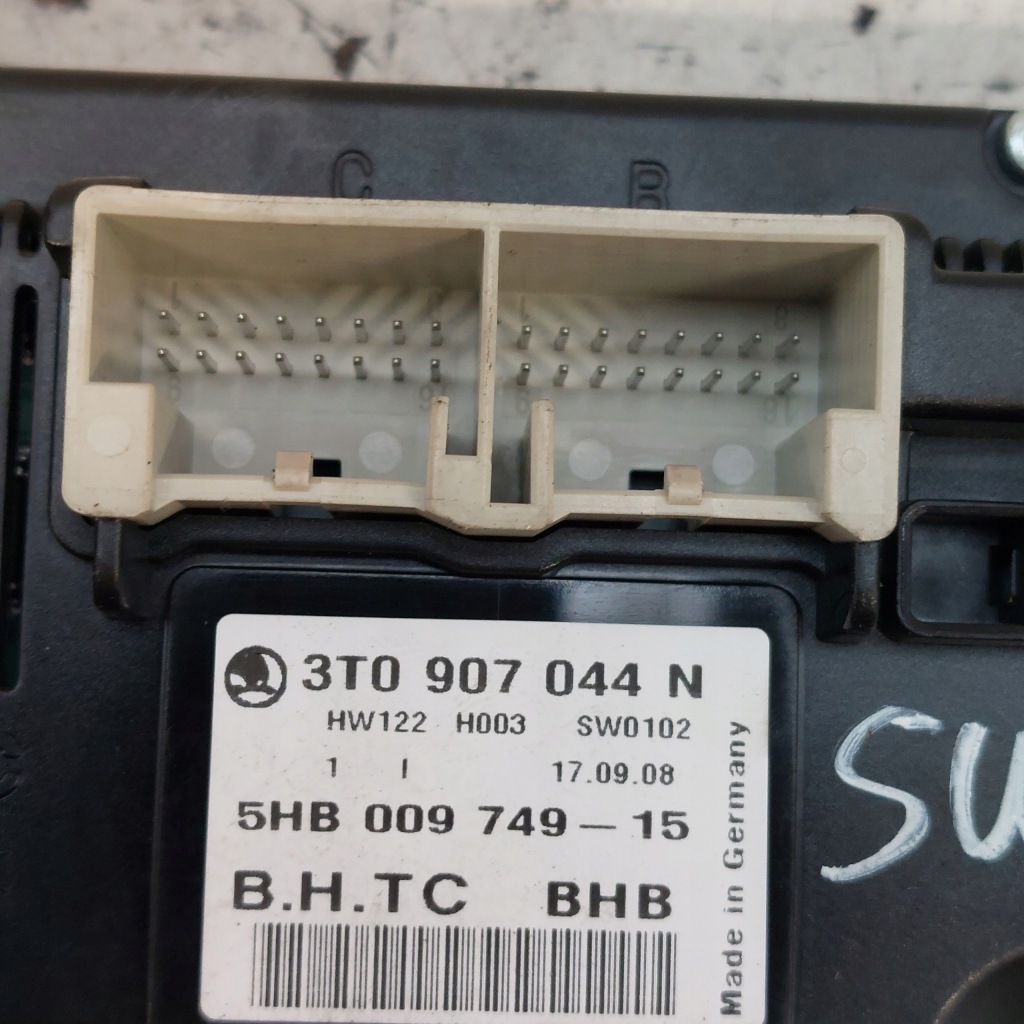 фото №13, Skoda superb ii 2 панель управление кондиционера