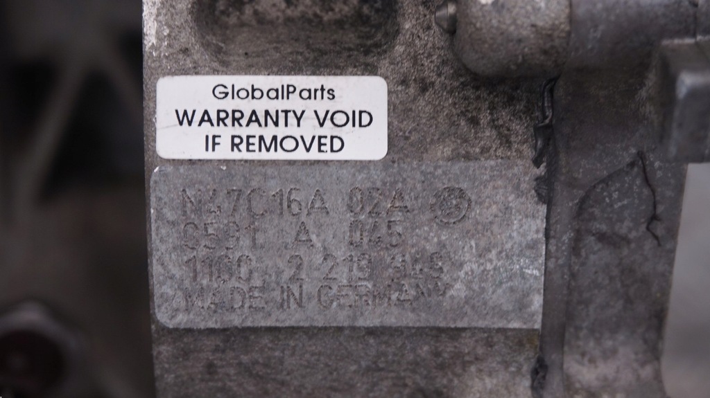 фото №3, Mini cooper d 1.6 r56 lci r60 n47n двигатель голый блок двигателя n47c16a