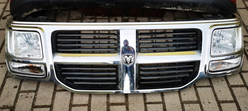 фото №2, Dodge nitro решітка радіатора решітка радіатора рамка хром лампи демонтаж