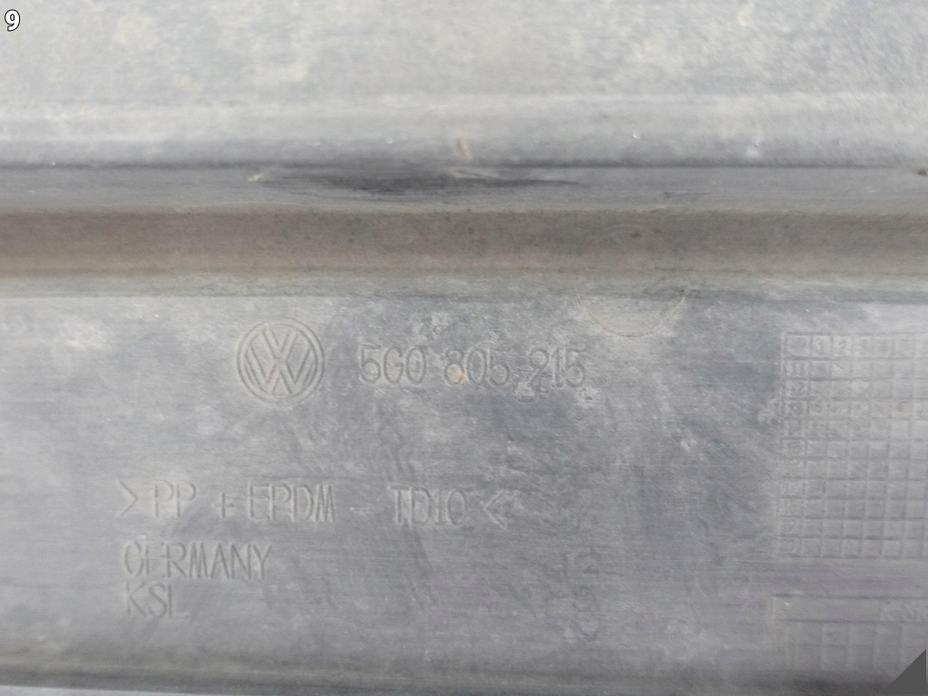Vw golf 7 vii 5g0 12-16 плита спойлер накладка під  бампер перед 5g0805915 Ціна