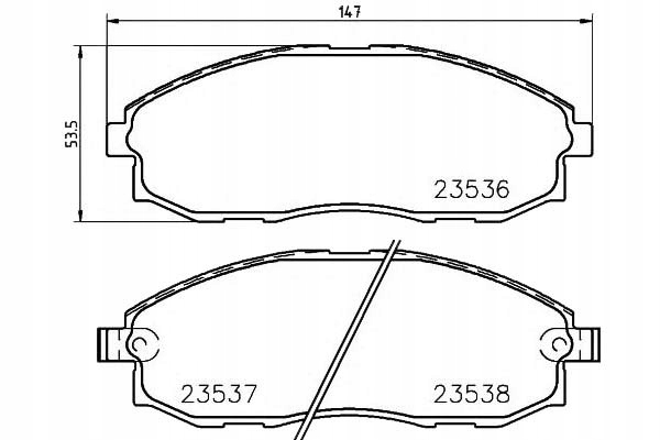 фото №2, Тормозные колодки тормозные hyundai перед h1 -04 textar