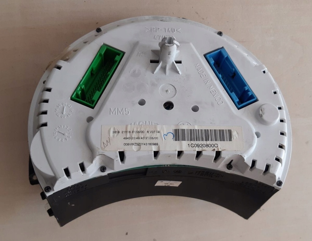 фото №7, Лічильник прилади vw new beetle magneti marelli 1c0920800c пробіг: 209820 km