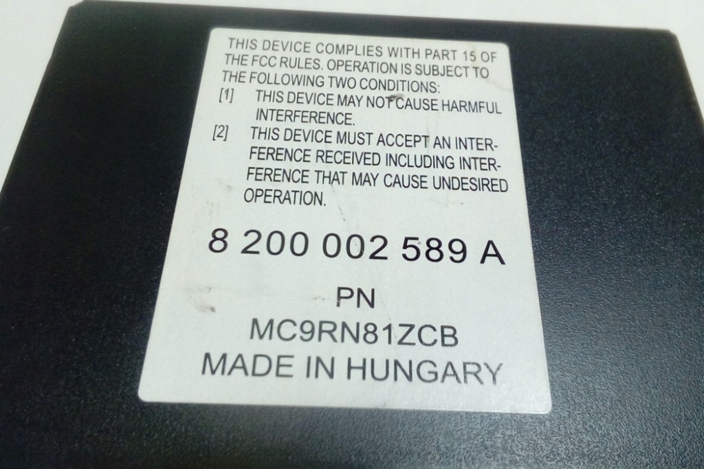 фото №1, Чейнджер cd renault grand scénic ii jm0/1_ 8200002589 1.9l дизель 2004