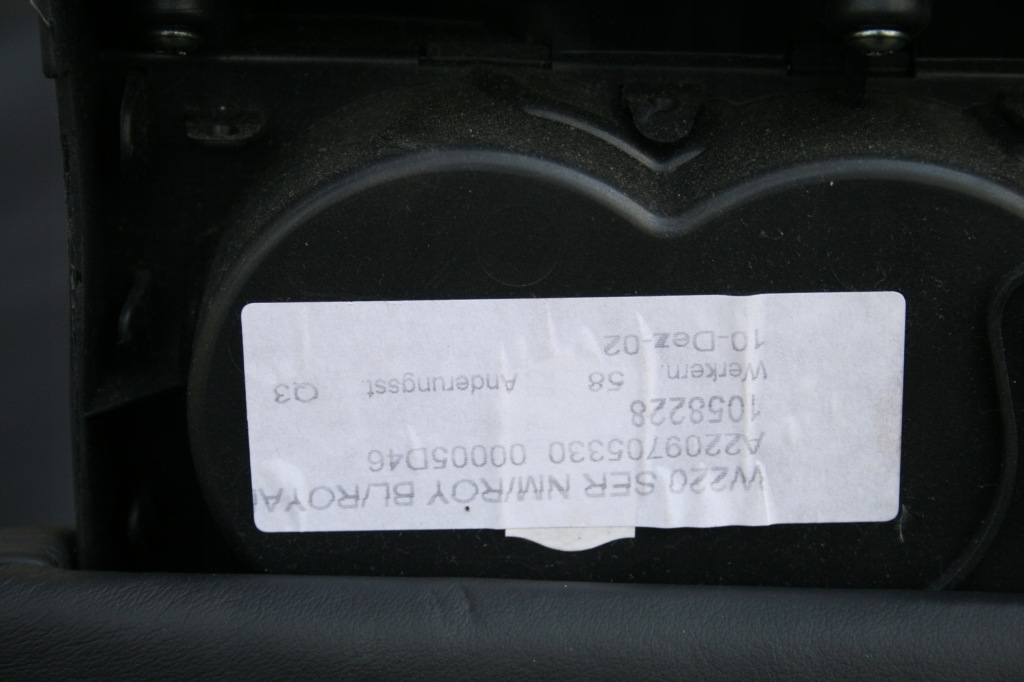 фото №12, Mercedes w220 lift спинка сидіння задня royalblau