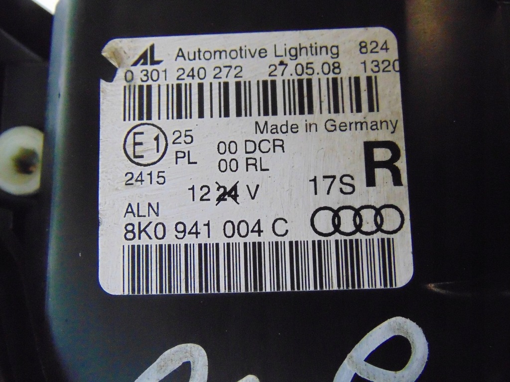фото №15, Лампа права перед bi ксенон audi a4 b8 europa 8k0941004c комплектна