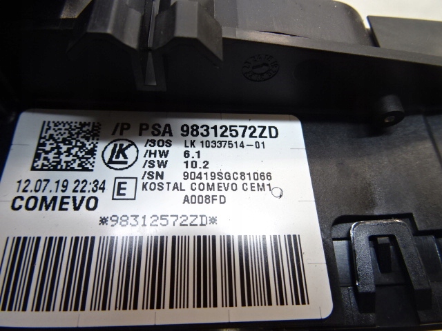 фото №8, Citroen c3 aircross лента переключатель комбинированный 98312572zd