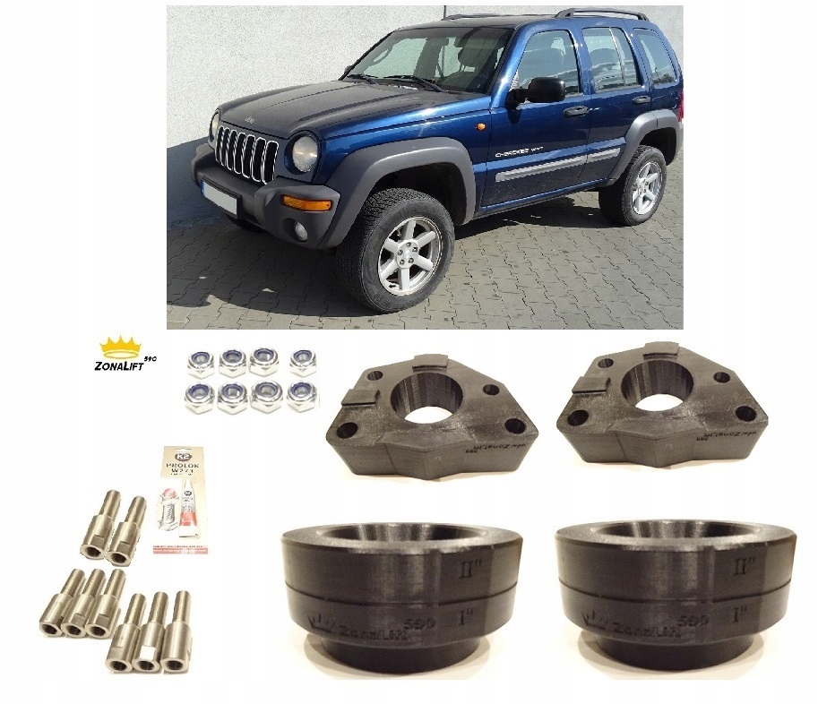 фото №14, Jeep kj liberty 2002r – 2012r прокладки pod пружины + 50mm / lift 2 cale