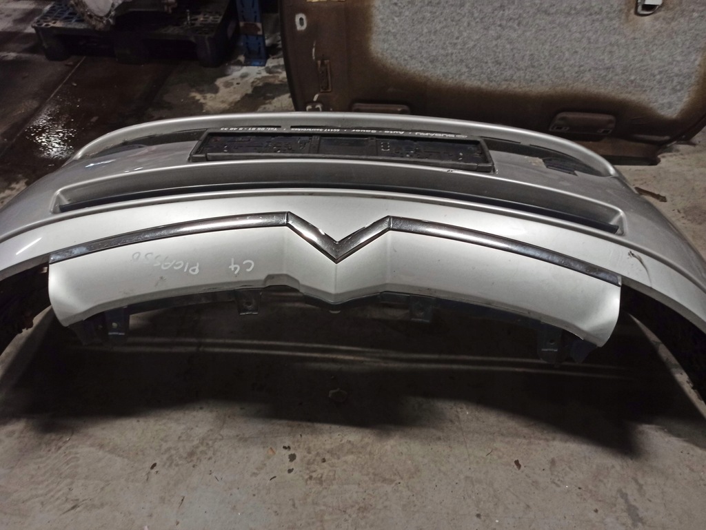 фото №10, Citroen c4 grand picasso бампер передний серебристый