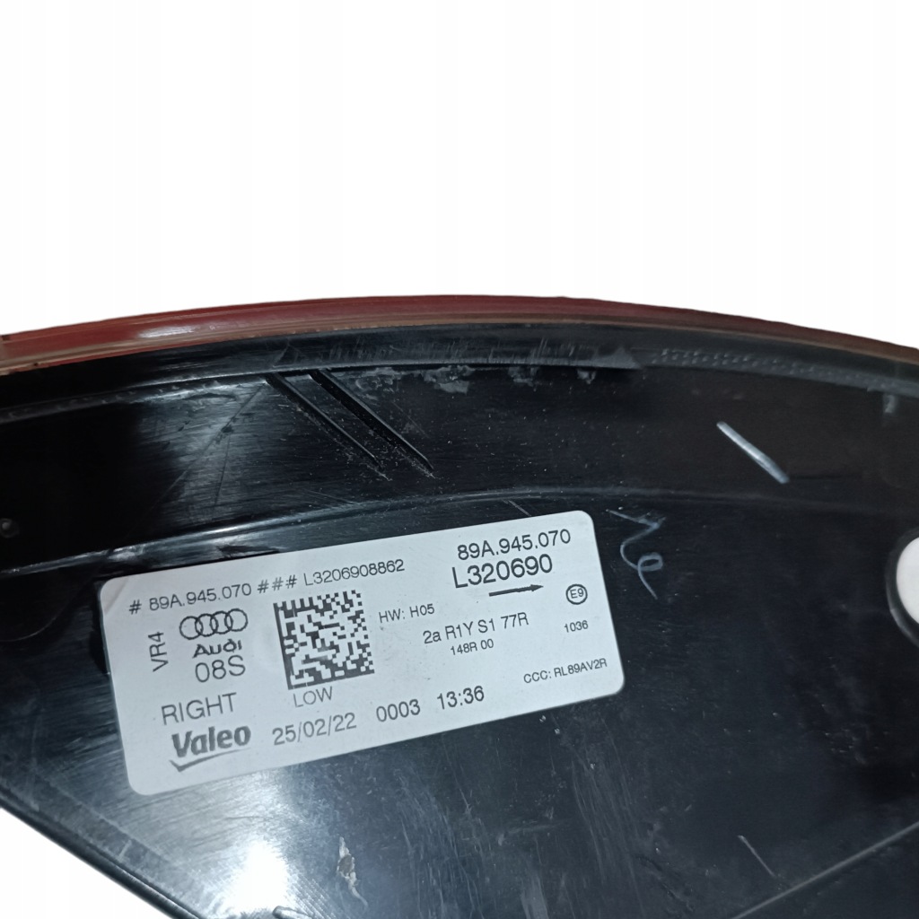 фото №13, Лампа правый задняя audi q4 e-tron led 89a945070