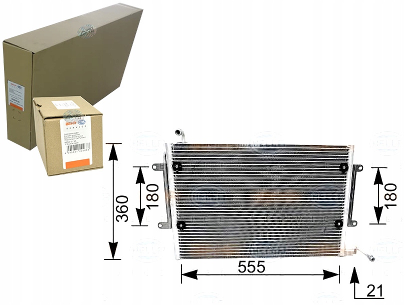 фото №1, Конденсатор радиатор кондиционера [behr hella]